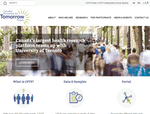 Tablet Screenshot of partnershipfortomorrow.ca